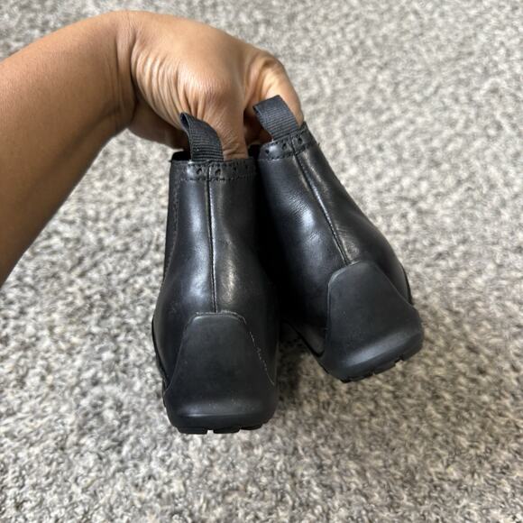 Merrell Women Plaza Mid Black Leather Ankle Boots Size 6.5 Side Zip Casual - Picture 5 of 8